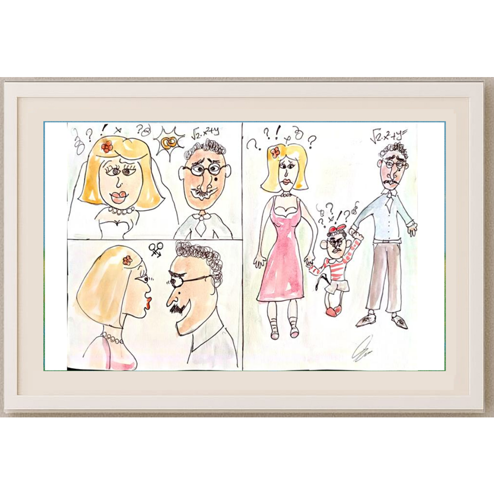 Duygu Çalışkan 29x21cm Orijinal Karikatür BOD00533