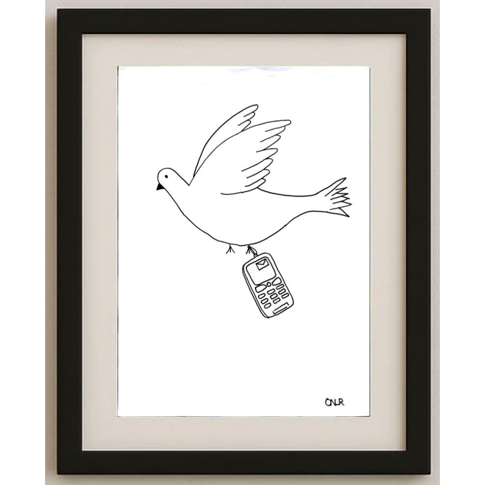Onur Özkan 35x25cm Orijinal Karikatür BOD00536