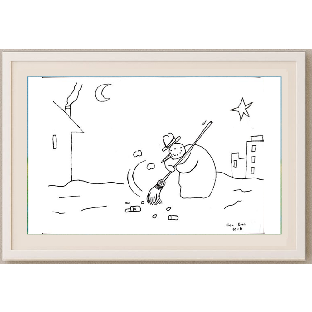 Cem Eren 29x21cm Orijinal Karikatür BOD00537