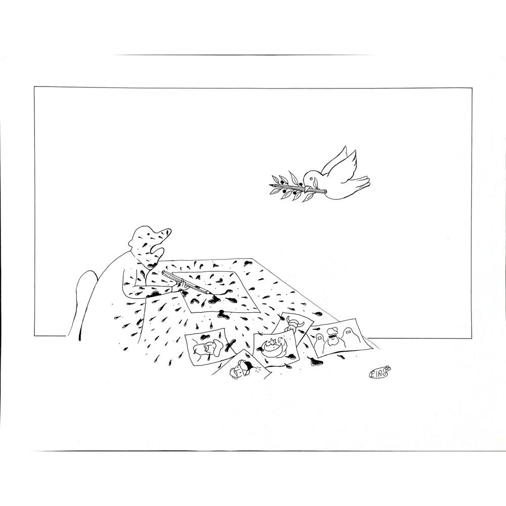 Elmas Çelikel 35x25cm Orijinal Karikatür BOD00542