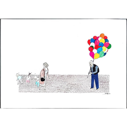 Sabri Ergüder 29x21cm Orijinal Karikatür BOD00543