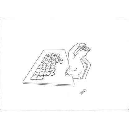 Faruk Belevi 35x25cm Orijinal Karikatür BOD00544