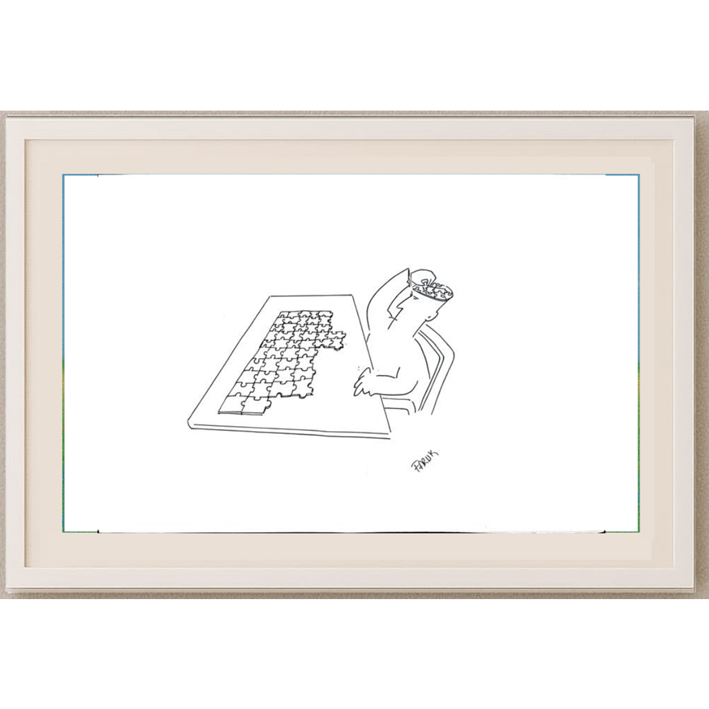 Faruk Belevi 35x25cm Orijinal Karikatür BOD00544