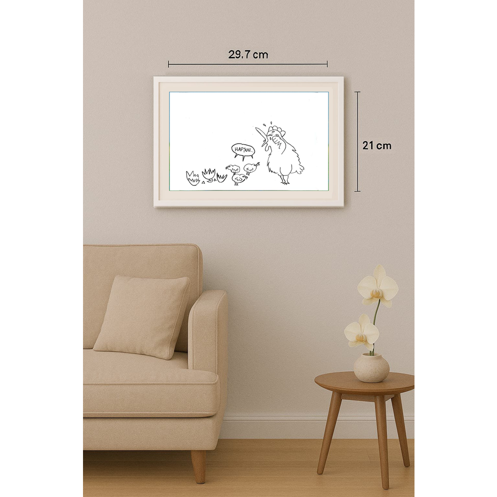 İmge Ece Velidedeoğlu 29x21cm Orijinal Karikatür BOD00555