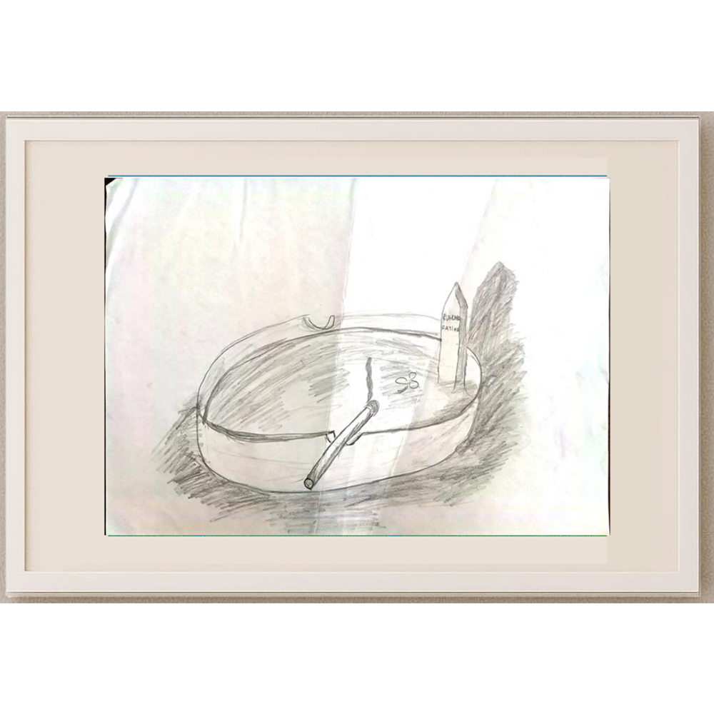 Özgü Taçyıldız 29x21cm Orijinal Karikatür BOD00557