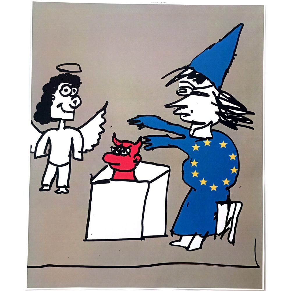 Efecan Sönmez 35x27cm Orijinal Karikatür BOD00559