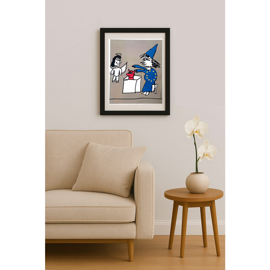 Efecan Sönmez 35x27cm Orijinal Karikatür BOD00559