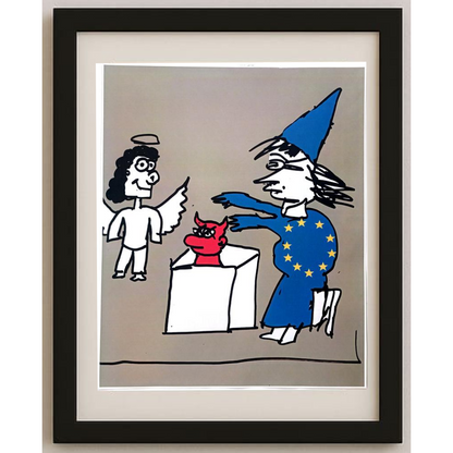 Efecan Sönmez 35x27cm Orijinal Karikatür BOD00559