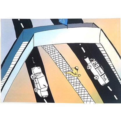 Pelincan Sümen 43x30cm Orijinal Karikatür BOD00562
