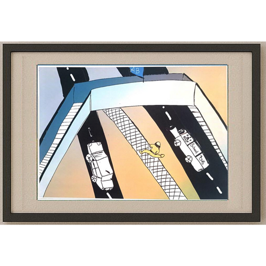 Pelincan Sümen 43x30cm Orijinal Karikatür BOD00562