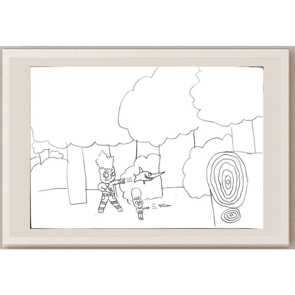 Unknown 29x21cm Orijinal Karikatür BOD00566