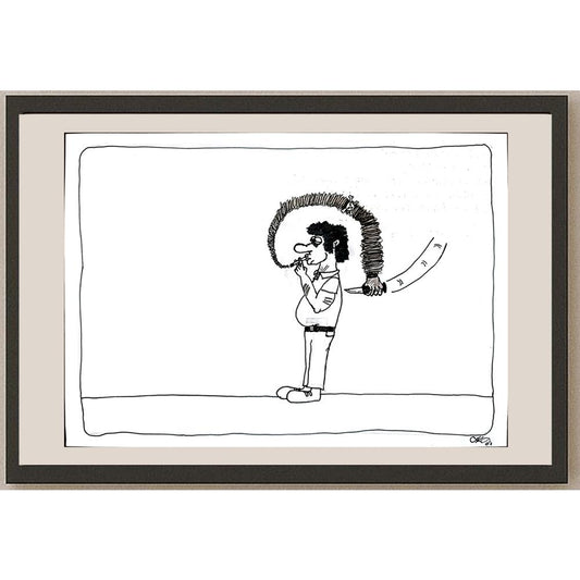 Ali Kerem Atalay 29x21cm Orijinal Karikatür BOD00568
