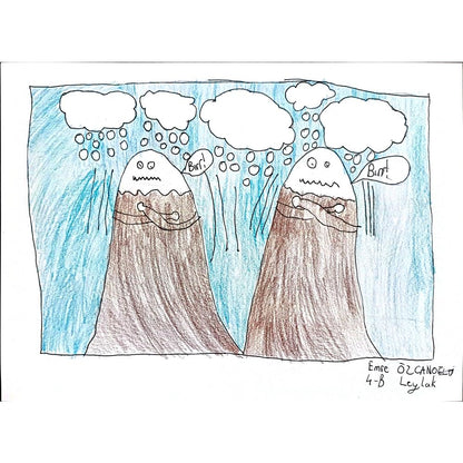 Emre Özcanoğlu 29x21cm Orijinal Karikatür BOD00580
