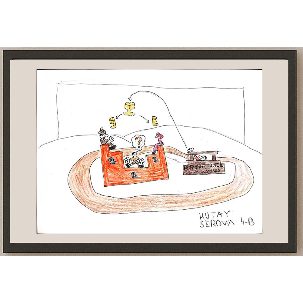 Kutay Serova 29x21cm Orijinal Karikatür BOD00581