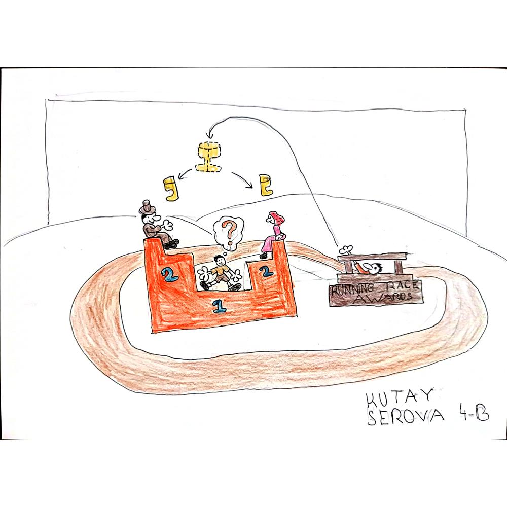 Kutay Serova 29x21cm Orijinal Karikatür BOD00581
