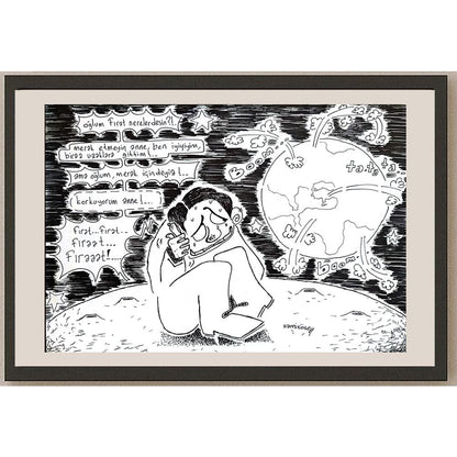 Sami Köse 29x21cm Orijinal Karikatür BOD00585
