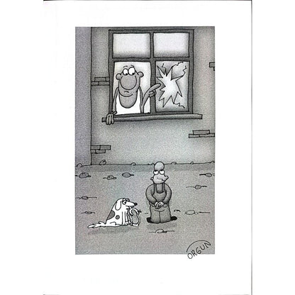 Muğdat Orgun 29x21cm Orijinal Karikatür BOD00586