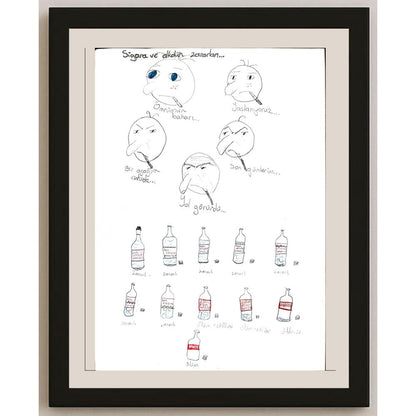 İdil Sezgin 29x21cm Orijinal Karikatür BOD00588