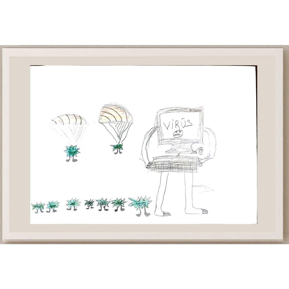 Furkan Yaman 29x21cm Orijinal Karikatür BOD00592