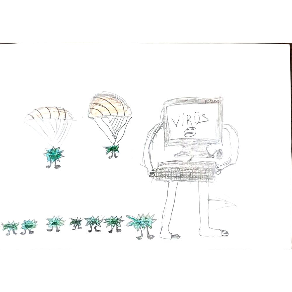 Furkan Yaman 29x21cm Orijinal Karikatür BOD00592