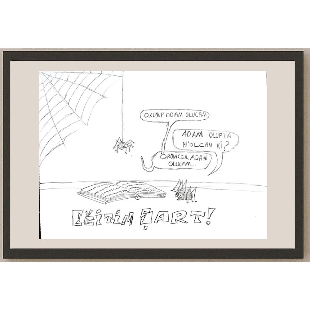 Can Yıldırım 35x45cm Orijinal Karikatür BOD00603