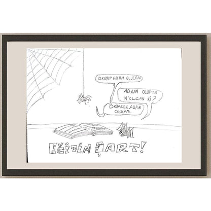 Can Yıldırım 35x45cm Orijinal Karikatür BOD00603