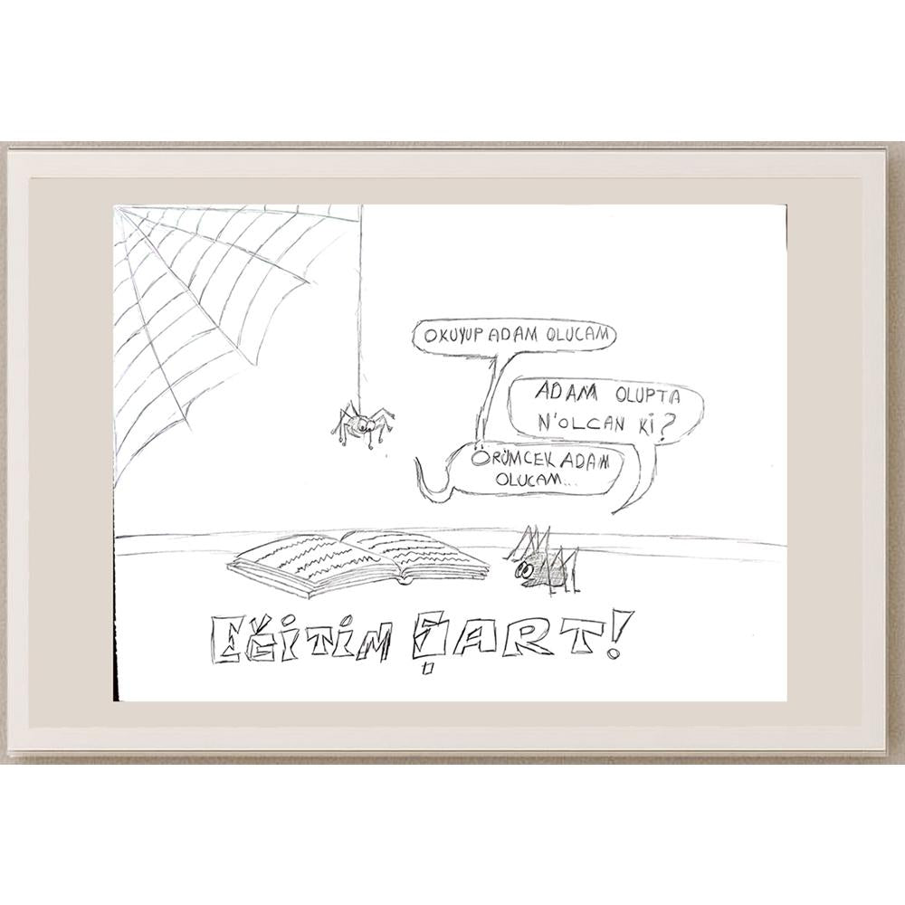 Can Yıldırım 35x45cm Orijinal Karikatür BOD00603