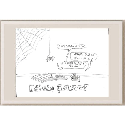 Can Yıldırım 35x45cm Orijinal Karikatür BOD00603