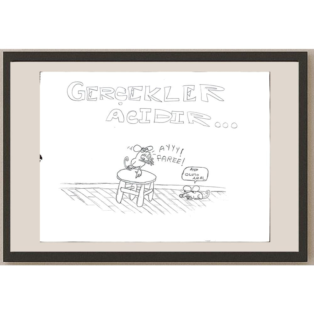 Can Yıldırım 35x45cm Orijinal Karikatür BOD00604