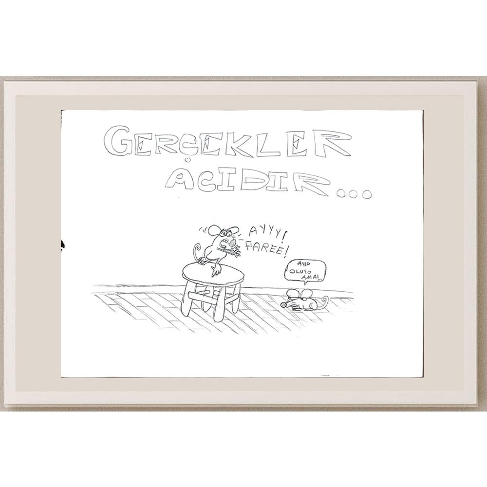 Can Yıldırım 35x45cm Orijinal Karikatür BOD00604