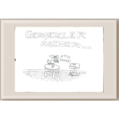 Can Yıldırım 35x45cm Orijinal Karikatür BOD00604