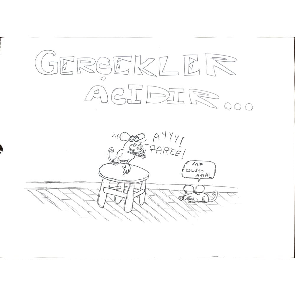 Can Yıldırım 35x45cm Orijinal Karikatür BOD00604