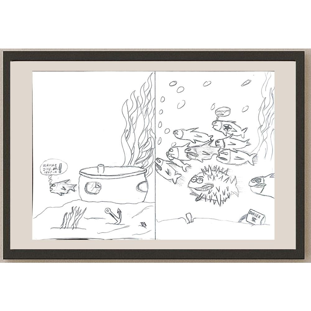Yasin Kağan Taşkın 29x21cm Orijinal Karikatür BOD00605