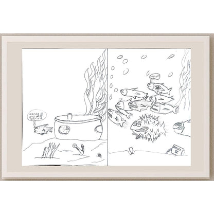 Yasin Kağan Taşkın 29x21cm Orijinal Karikatür BOD00605