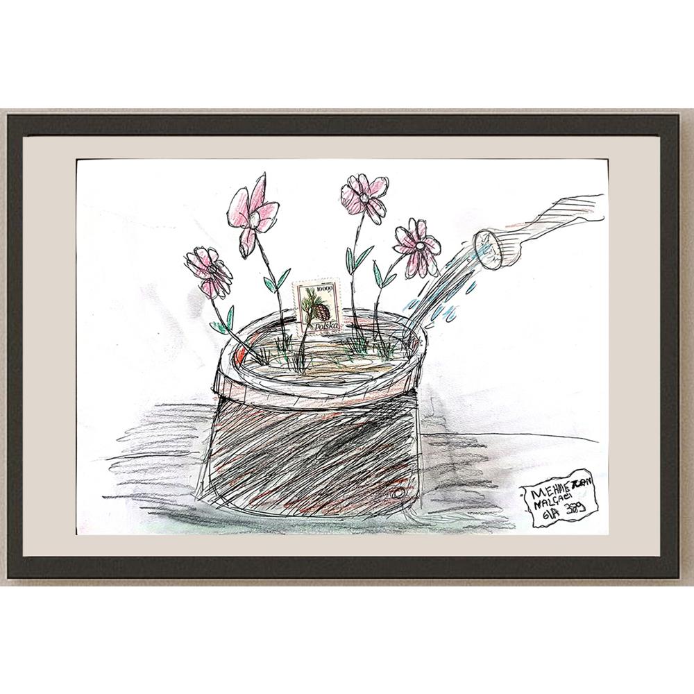 Mehmetcan Nalçacı 29x21cm Orijinal Karikatür BOD00607