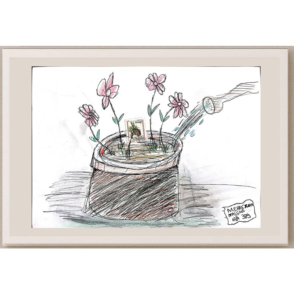 Mehmetcan Nalçacı 29x21cm Orijinal Karikatür BOD00607