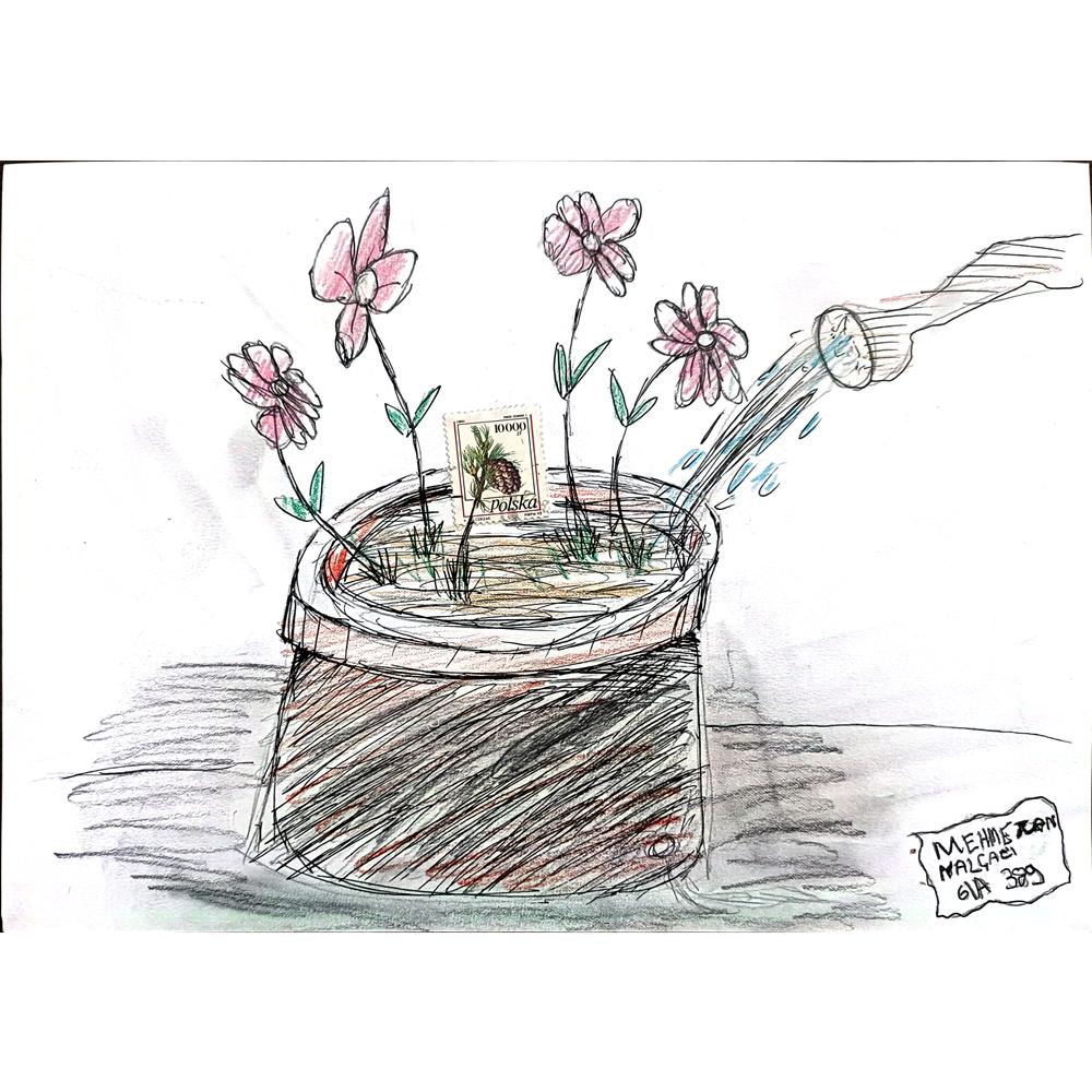 Mehmetcan Nalçacı 29x21cm Orijinal Karikatür BOD00607
