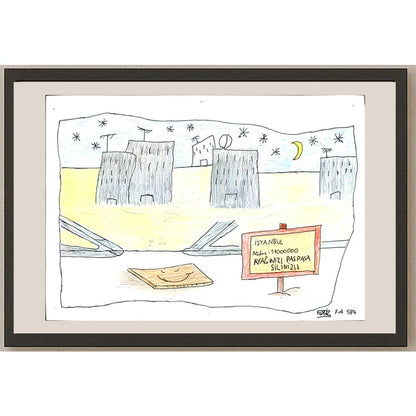 Ergiz Gizer 29x21cm Orijinal Karikatür BOD00609