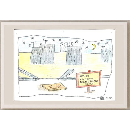 Ergiz Gizer 29x21cm Orijinal Karikatür BOD00609
