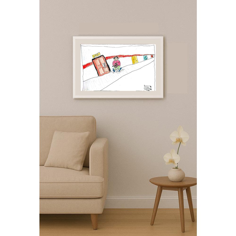 Dinç Çiftçi 29x21cm Orijinal Karikatür BOD00610