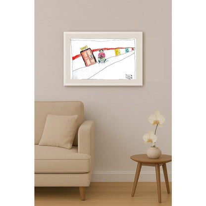 Dinç Çiftçi 29x21cm Orijinal Karikatür BOD00610