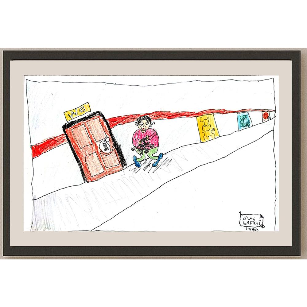 Dinç Çiftçi 29x21cm Orijinal Karikatür BOD00610