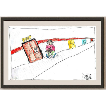 Dinç Çiftçi 29x21cm Orijinal Karikatür BOD00610