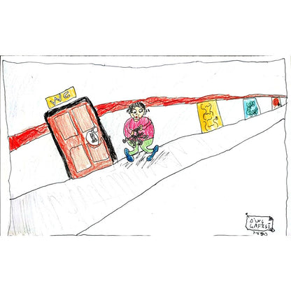 Dinç Çiftçi 29x21cm Orijinal Karikatür BOD00610