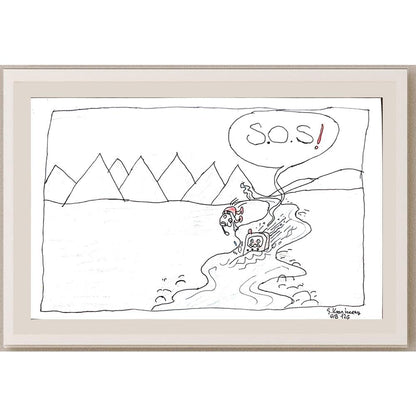 Kaan İnceay 29x21cm Orijinal Karikatür BOD00612