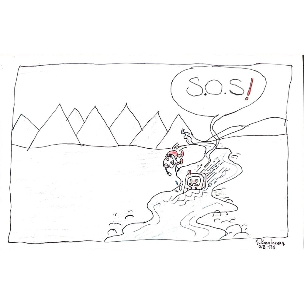Kaan İnceay 29x21cm Orijinal Karikatür BOD00612