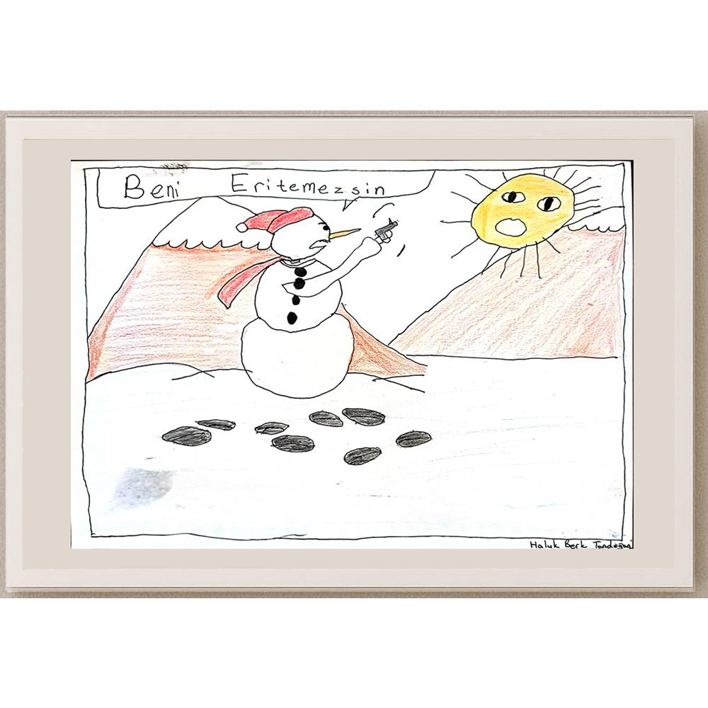 Haluk Berk Tandoğan 29x21cm Orijinal Karikatür BOD00613