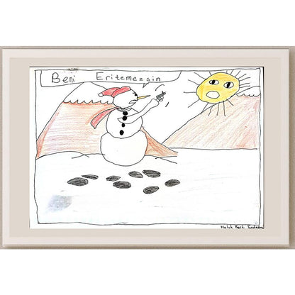 Haluk Berk Tandoğan 29x21cm Orijinal Karikatür BOD00613