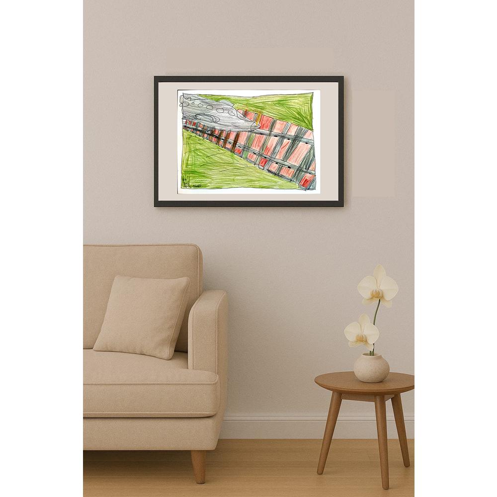 Meriç Dinekli 29x21cm Orijinal Karikatür BOD00615