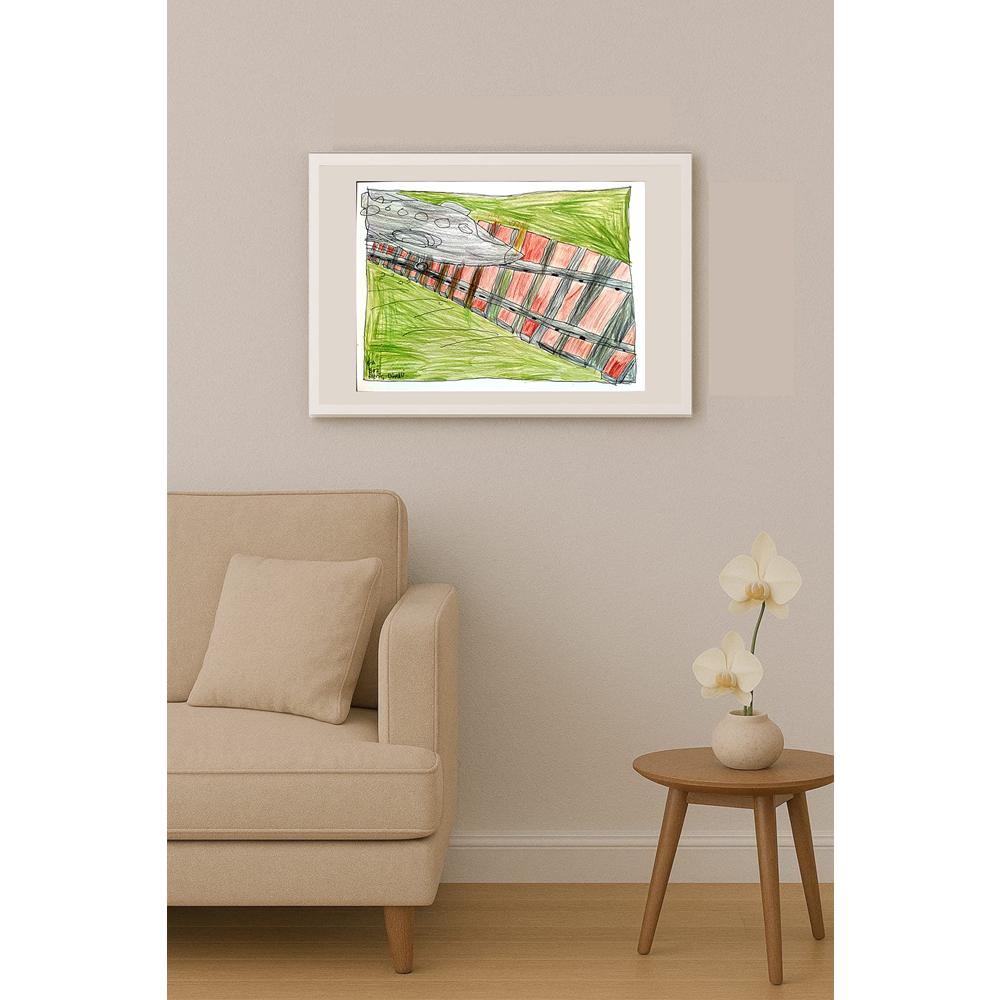 Meriç Dinekli 29x21cm Orijinal Karikatür BOD00615